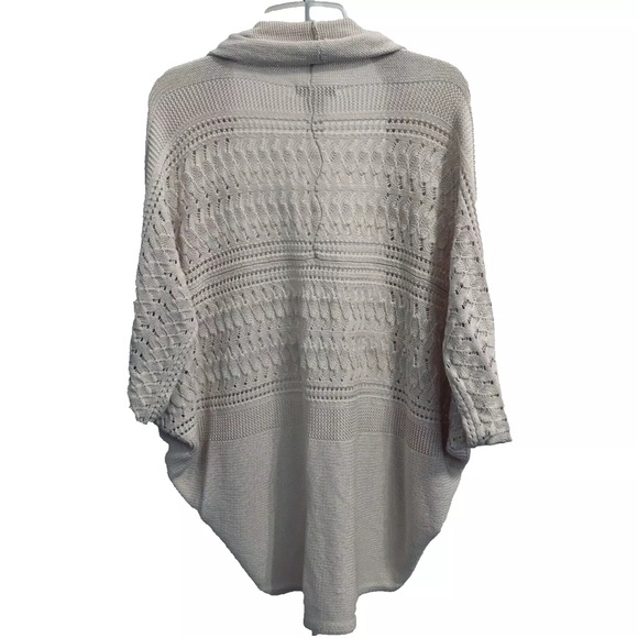 Design History Top Womens Shrug Short Sleeve Knit Cardigan Cotton Blend Ivory XS - Picture 2 of 9